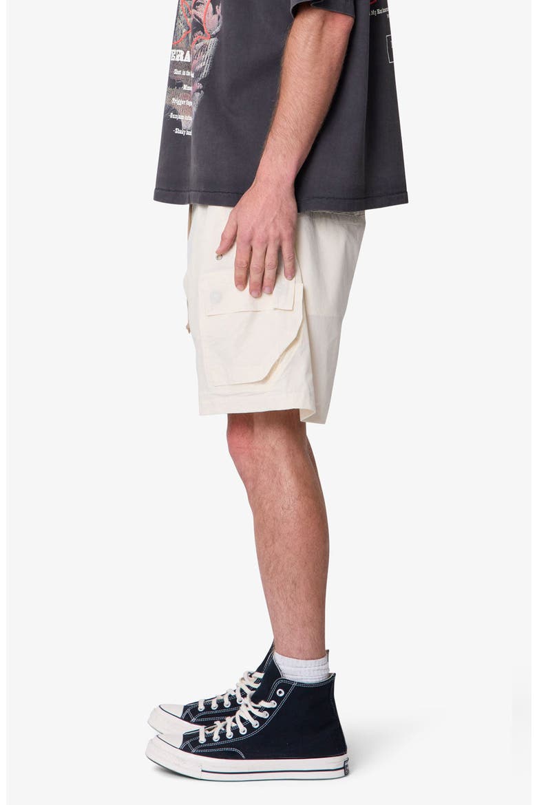 Mesh Mud Cargo Shorts, Alternate, color, OFF WHITE