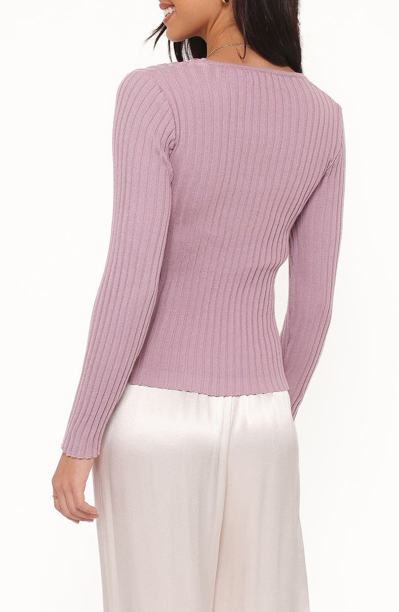 Petal & Pup Demi Twist Rib Sweater, Alternate, color, Lavender