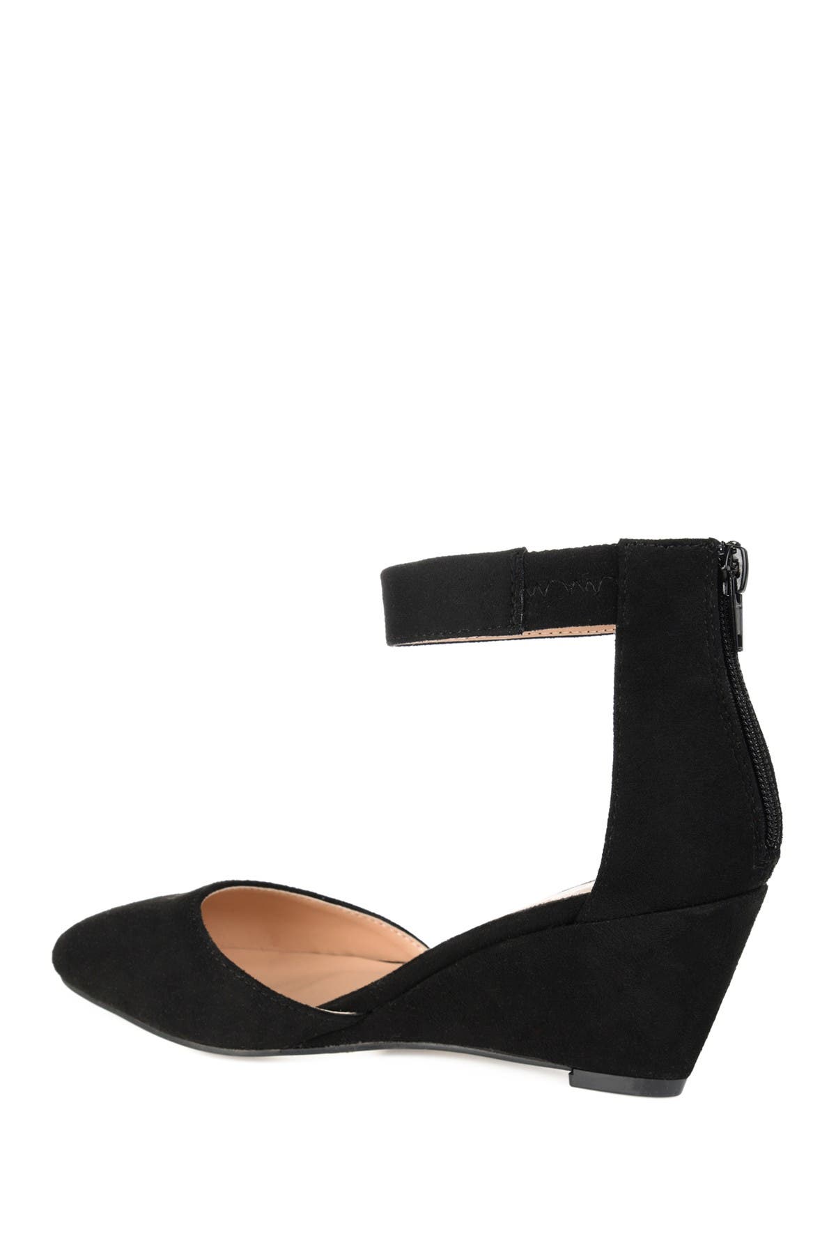 JOURNEE Kova Ankle Strap Wedge Pump, Alternate, color, 
