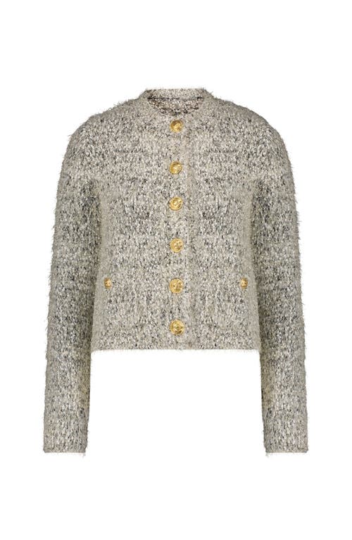 The Noli Shop Joana Knit Cardigan In Gray