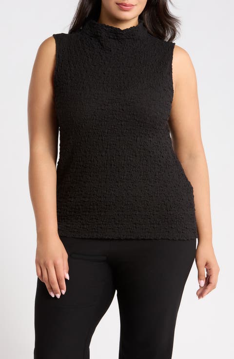 Textured Organic Cotton Blend Tank