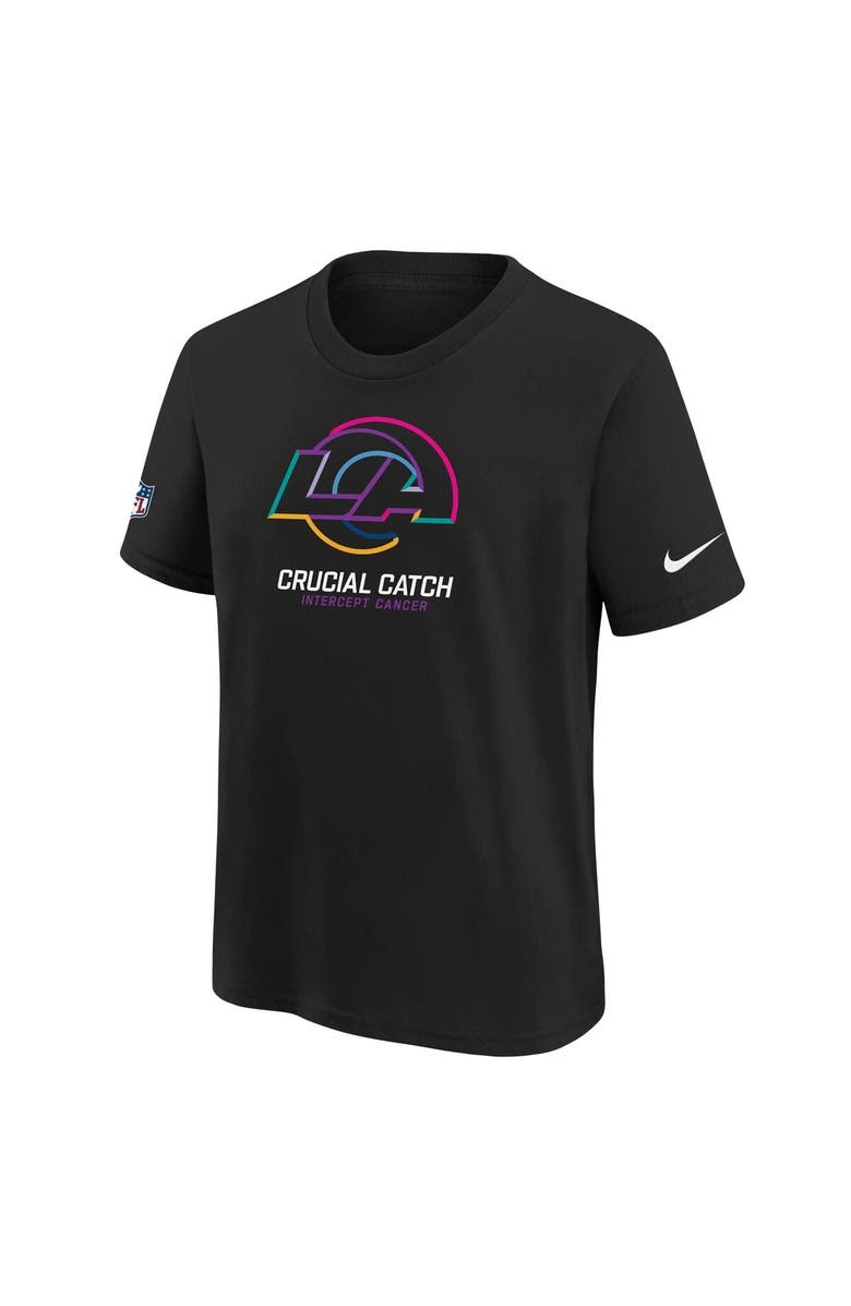 Nike Youth Nike  Black Los Angeles Rams 2024 NFL Crucial Catch T-Shirt, Alternate, color, Black