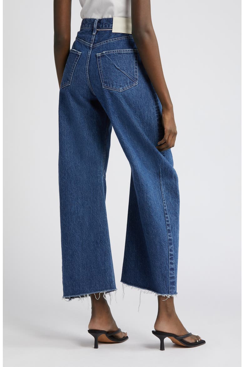 Orchards Coccoon Wide Leg Ankle Jeans, Alternate, color, BLUE