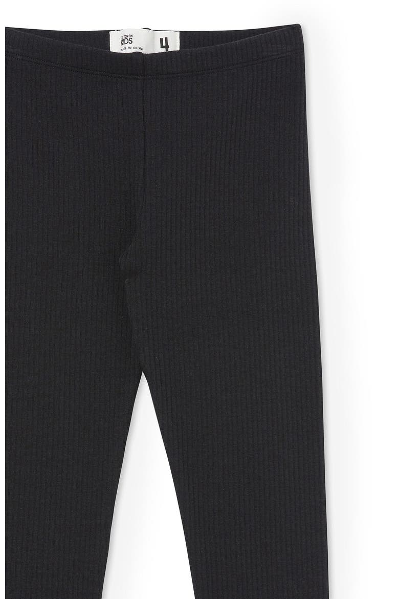 Kid's Fleece Legging, Alternate, color, Black Rib