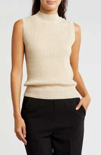 Sleeveless Rib Sweater