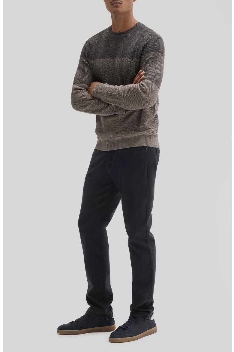 Marchetti Wool Blend Chevron Sweater, Alternate, color, ESPRESSO