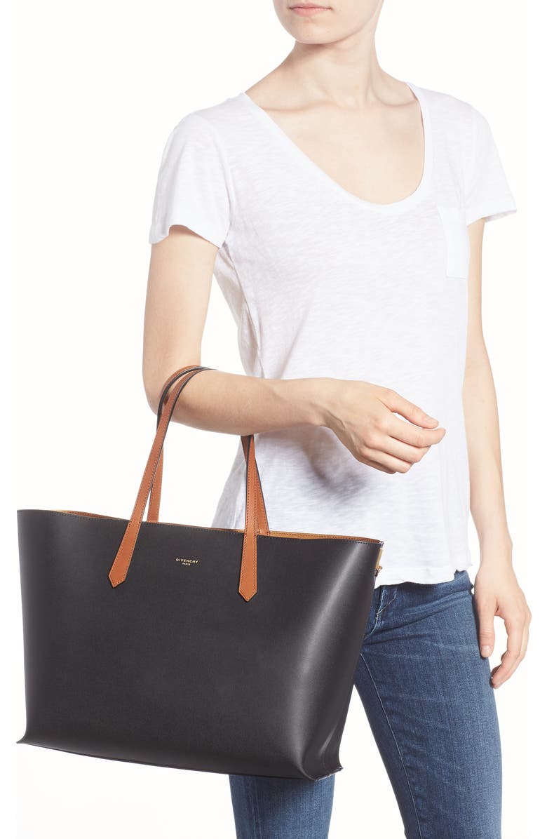 Givenchy Antigona Calfskin Leather Shopper, Alternate, color,