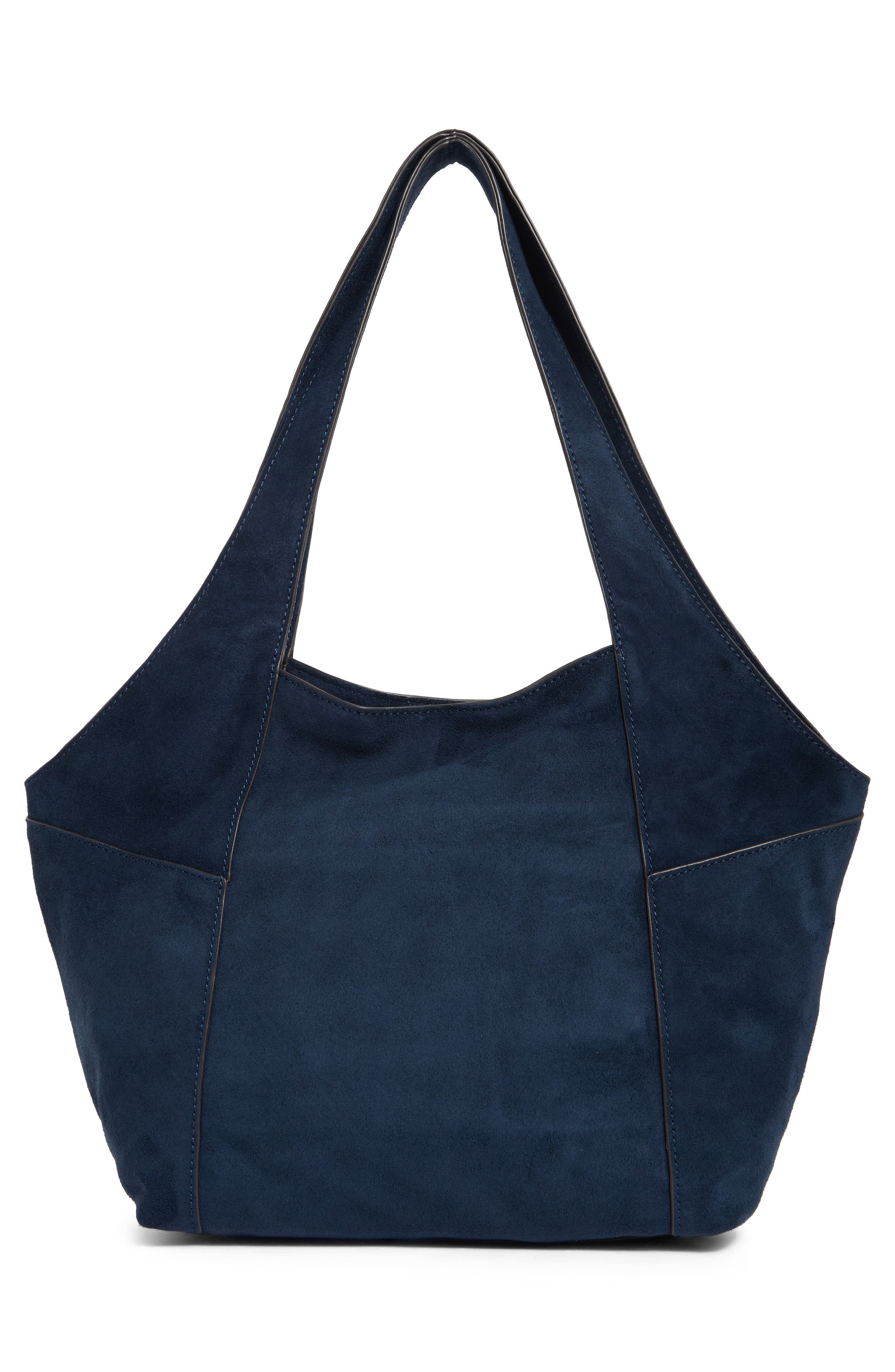 Small Brayton Suede Shopper, Alternate, color, NAVY