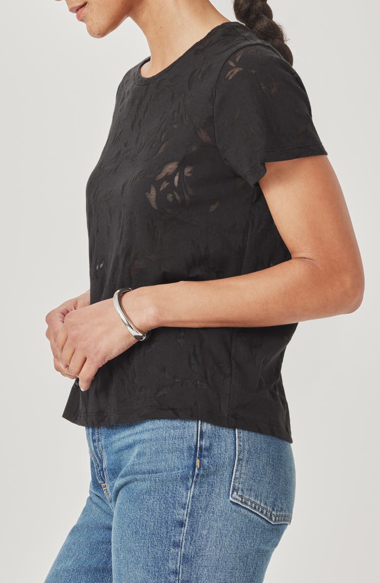 Splendid Air Burnout T-Shirt, Alternate, color, Black Windswept