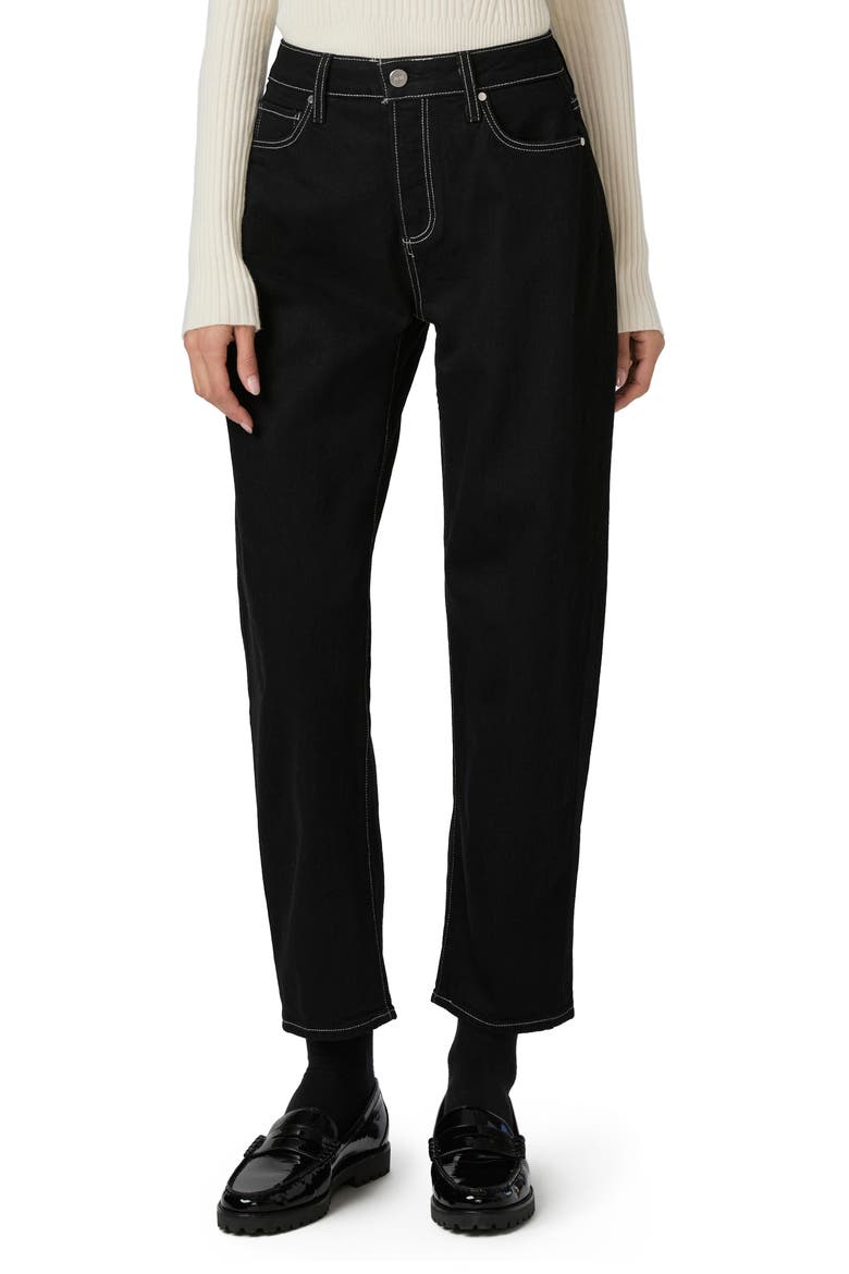 Alexis High Waist Barrel Jeans, Main, color, TWLGHTBLK
