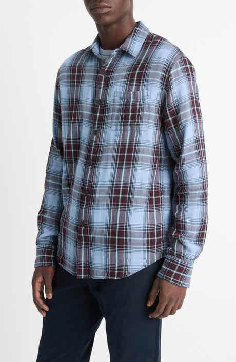 Vince Napa Plaid Twill Button-Up Shirt