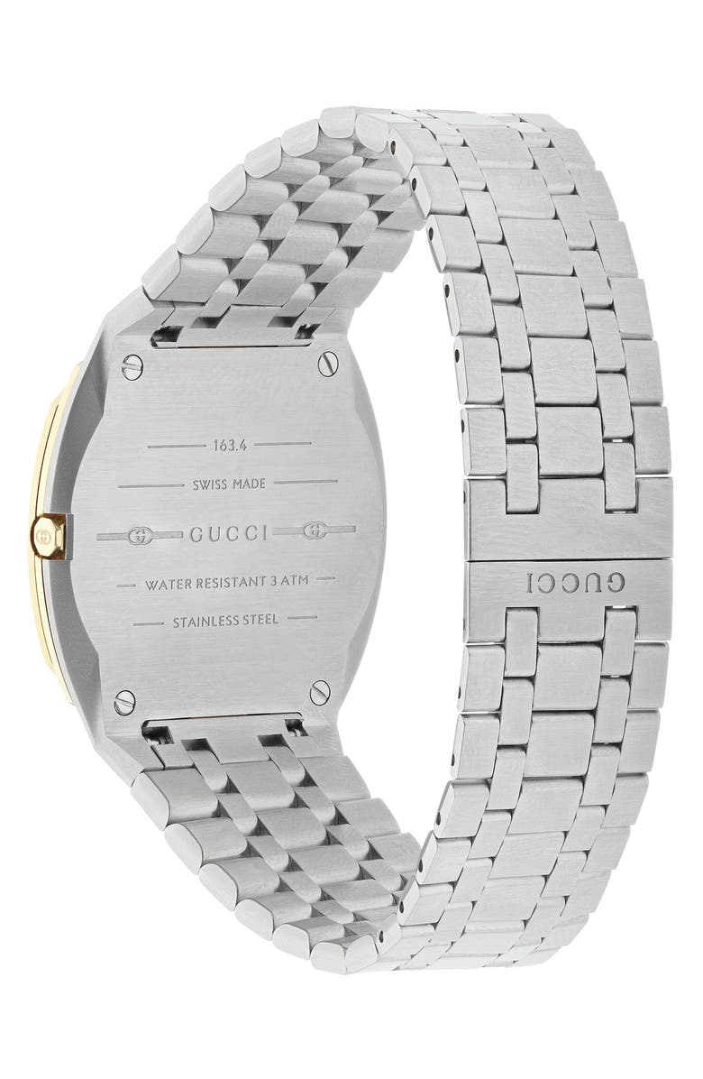 Gucci 25H Two-Tone Stainless Steel Bracelet Watch, 38mm, Alternate, color,