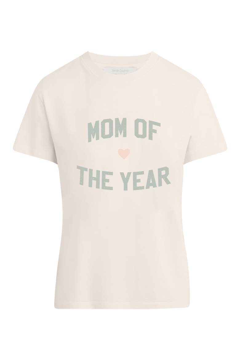 The Mother of the Year Graphic T-Shirt, Main, color, GARDENIA/ LIGHT SAGE