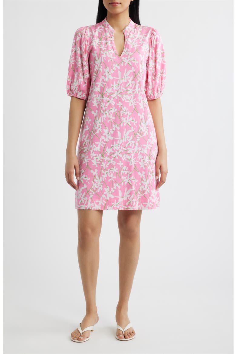 Carey Floral Print Minidress, Main, color, CONFETTI PINK LIZA OVERPRINT