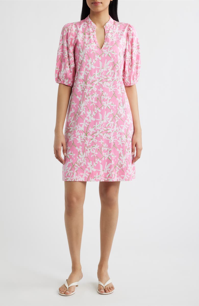 Lilly Pulitzer<sup>®</sup> Carey Floral Print Minidress, Main, color, Confetti Pink Liza Overprint