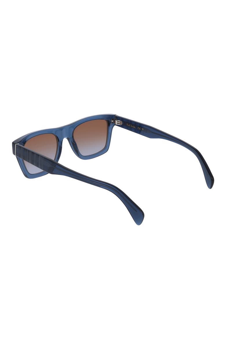 Morrel 54mm Gradient Rectangular Sunglasses, Alternate, color, TRANSPARENT BLUE
