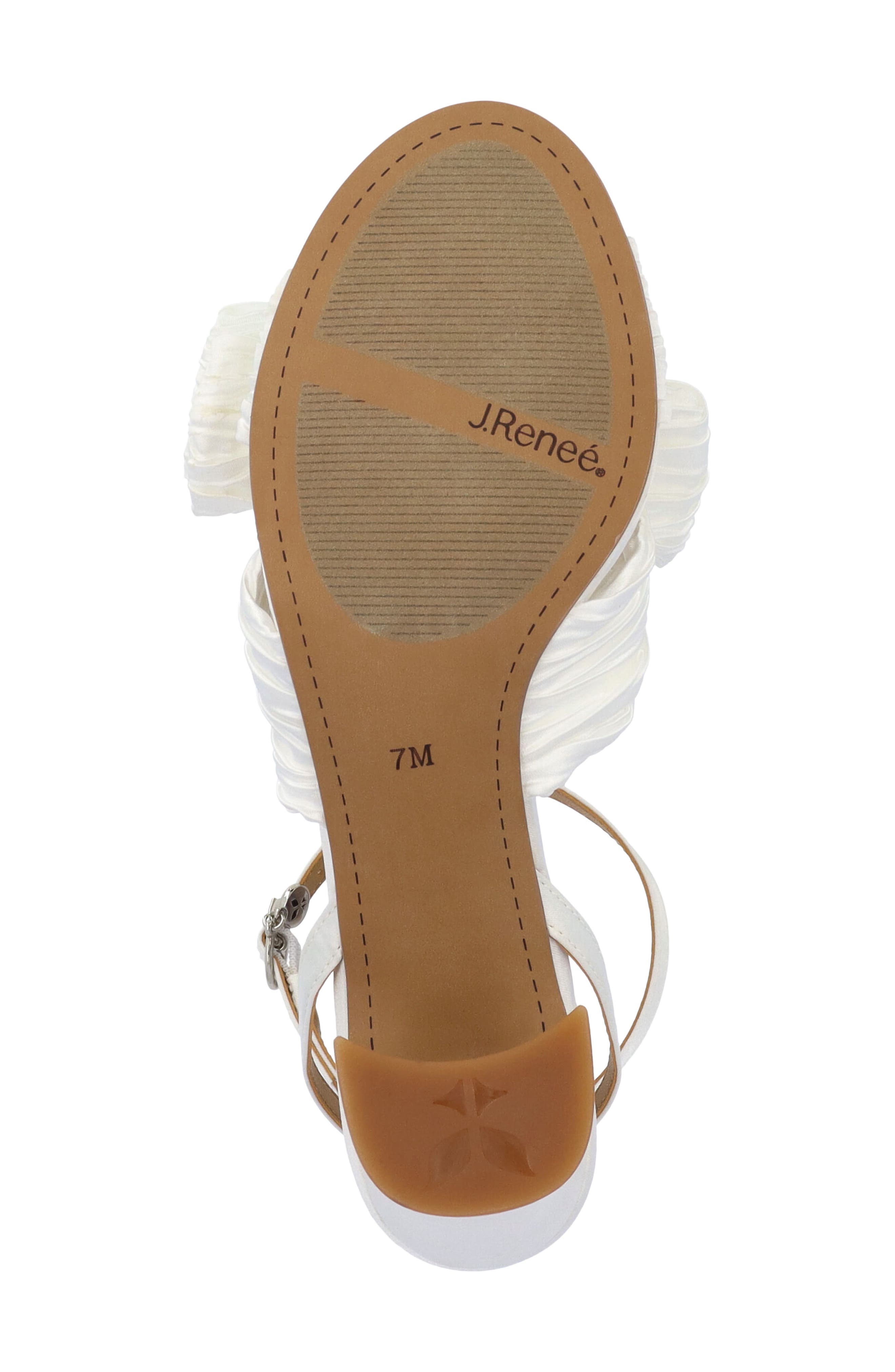 J. Reneé Olwen Ankle Strap Sandal, Alternate, color, White