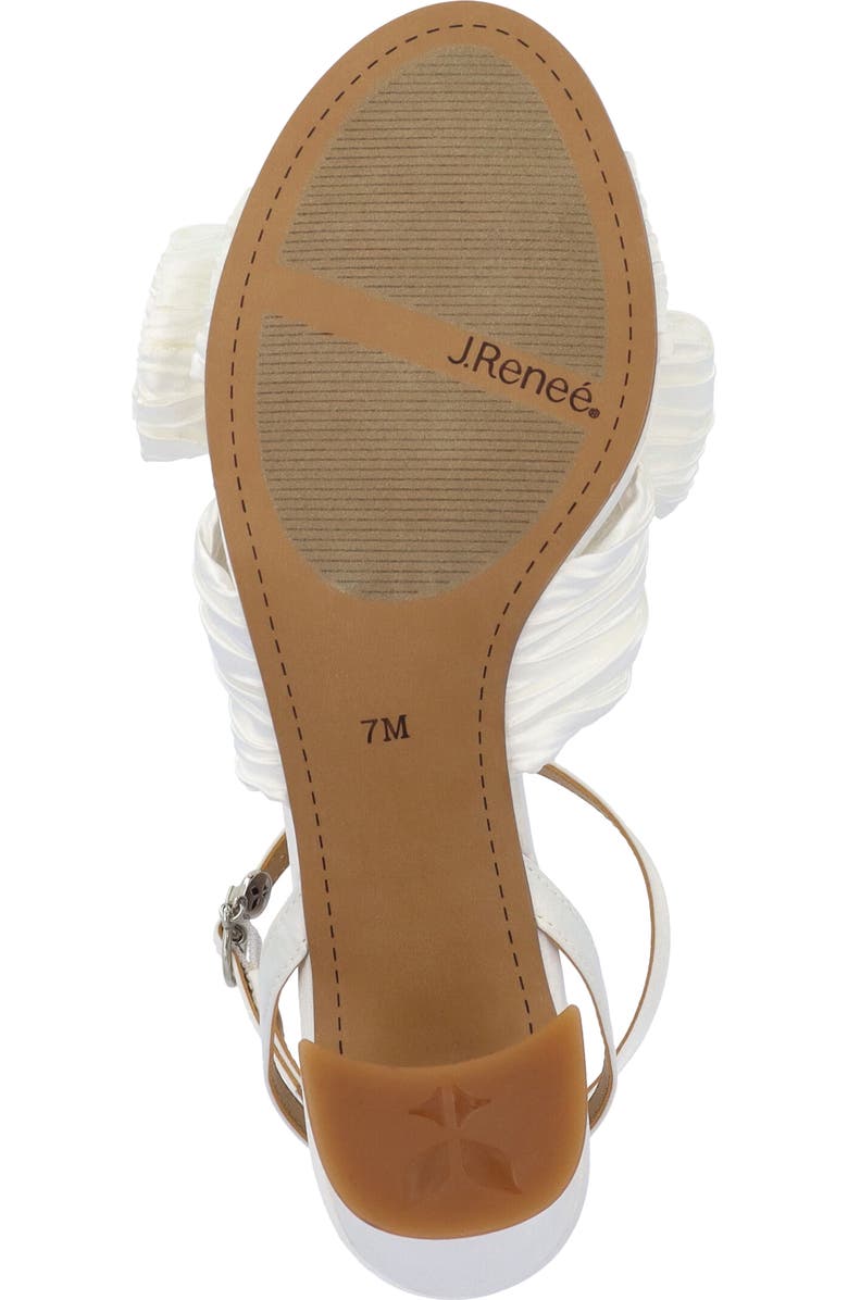 J. Reneé Olwen Ankle Strap Sandal, Alternate, color, White