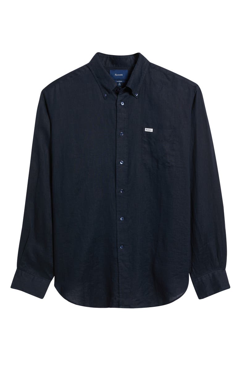 F. Façonnable Façonnable Classic Fit Linen Sport Shirt, Main, color, 