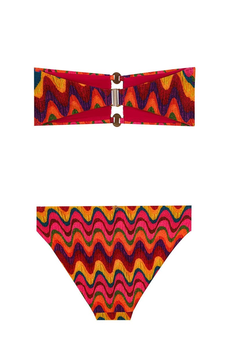 Topaz Bandeau Top / Side Bottom, Alternate, color, Versicolor