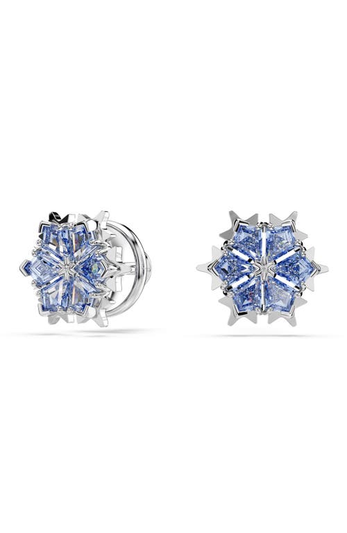 Swarovski Magic Stud Earrings In Blue