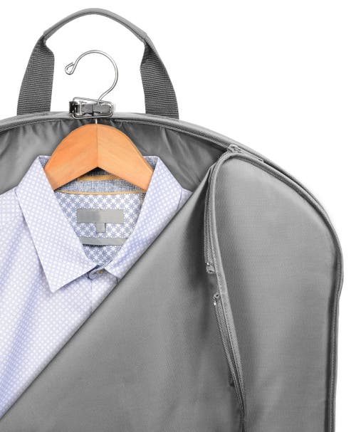 Wallybags 45" Deluxe Extra Capacity Travel Garment Bag With Two Accessory In Gray