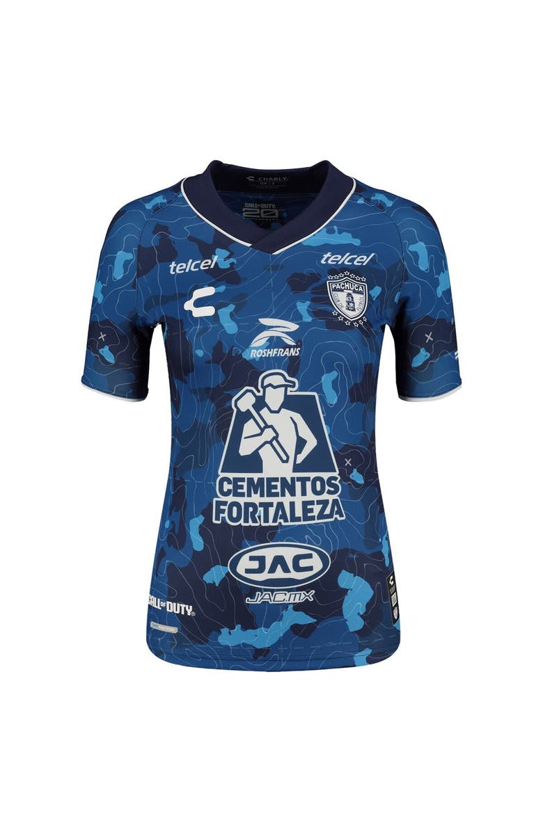 CHARLY Women's Charly Blue C.F. Pachuca 2023/24 Call of Duty Third Authentic Jersey, Alternate, color,
