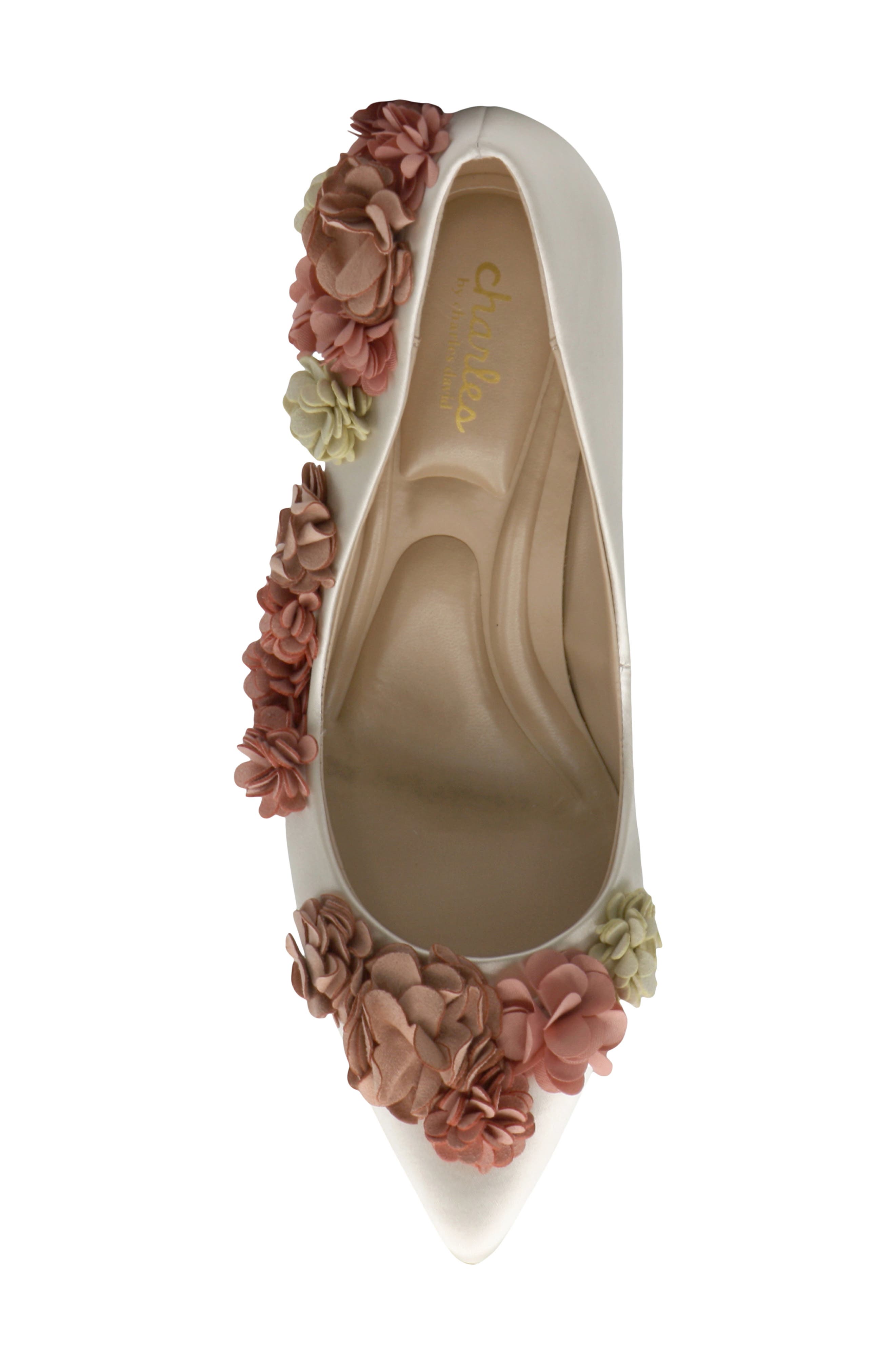 Charles by Charles David Arnold Pump, Alternate, color, Ivory/ Pink