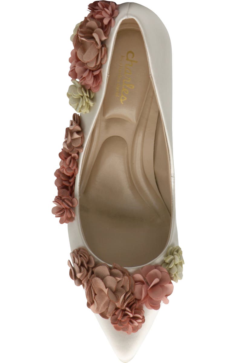 Charles by Charles David Arnold Pump, Alternate, color, Ivory/ Pink
