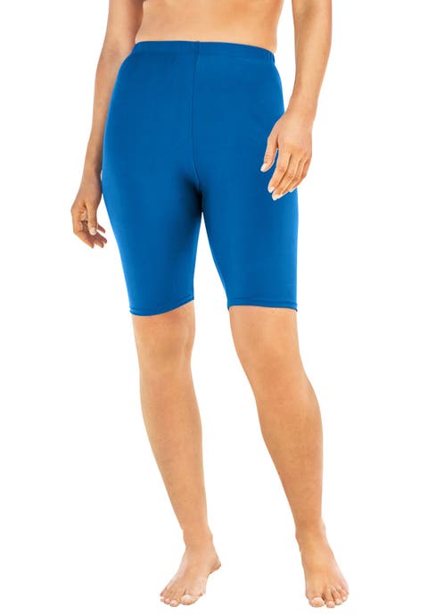 High-Waist Full-Coverage Swim Bike Short (Plus)