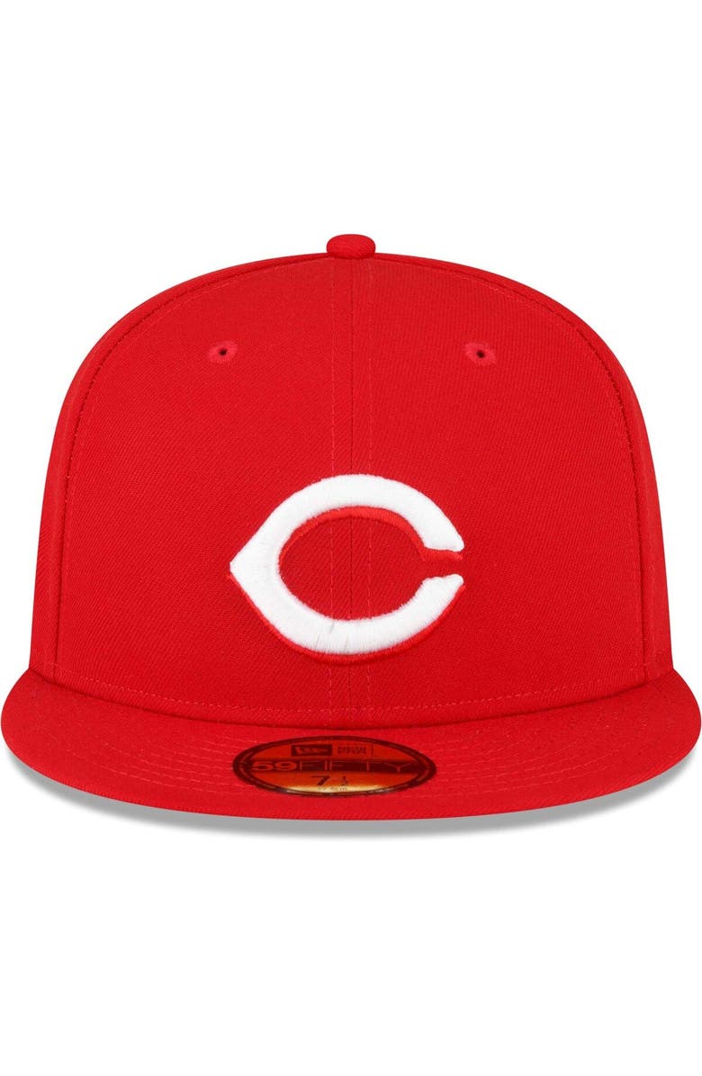 New Era Men's New Era Red Cincinnati Reds Sidepatch 59FIFTY Fitted Hat, Alternate, color,