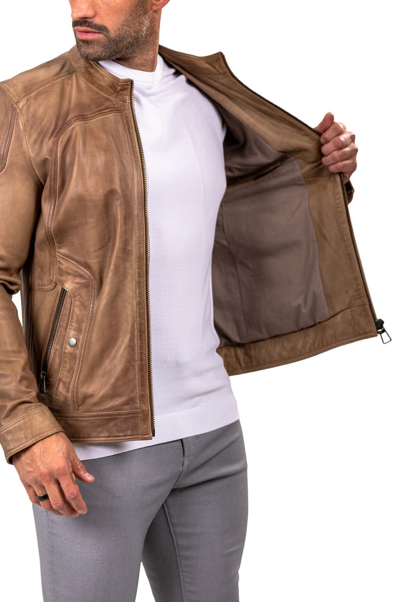 Maceoo Leather Jacket, Alternate, color, 