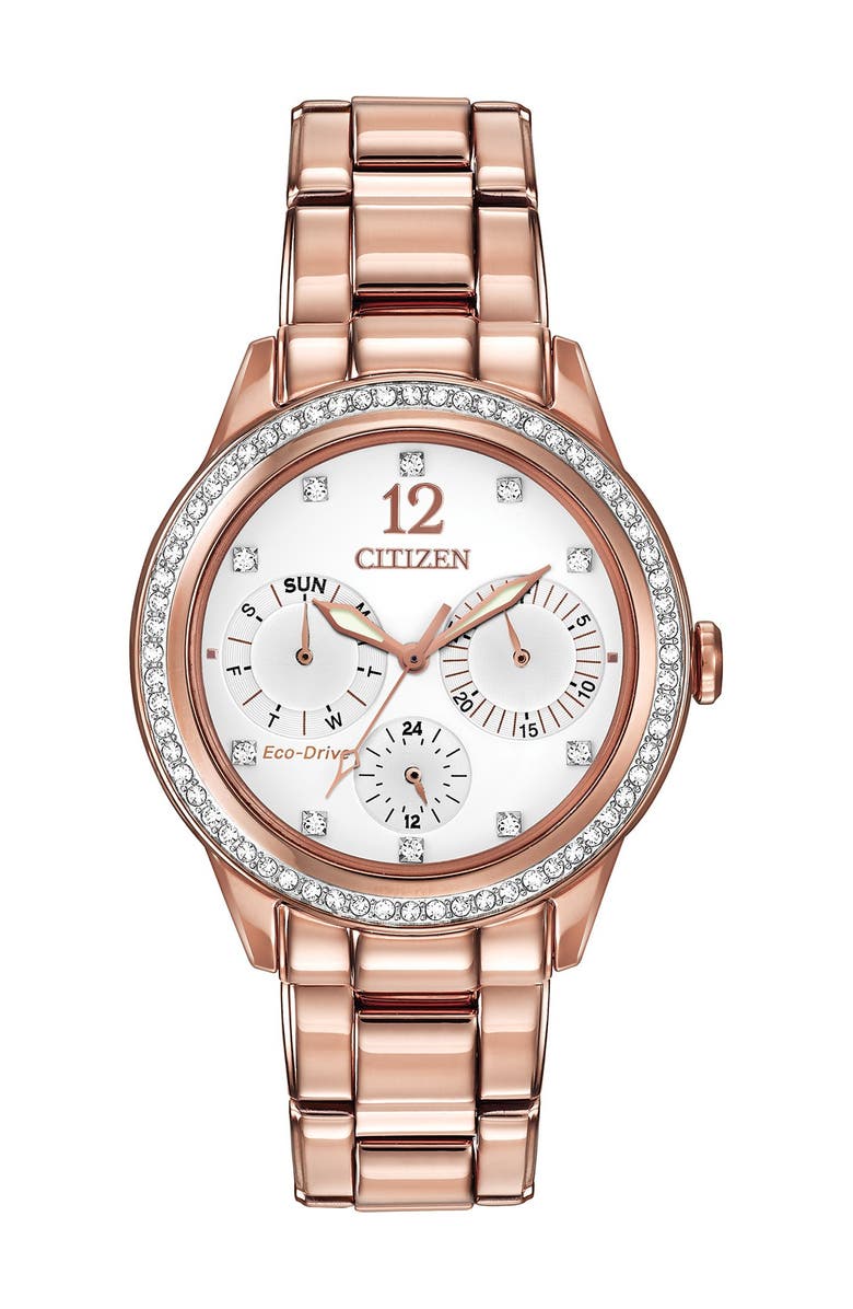 Citizen Women's Silhouette Crystal Eco-Drive Watch, 37mm, Main, color, 