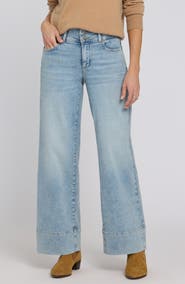 NYDJ Teresa Wide Hem Wide Leg Jeans