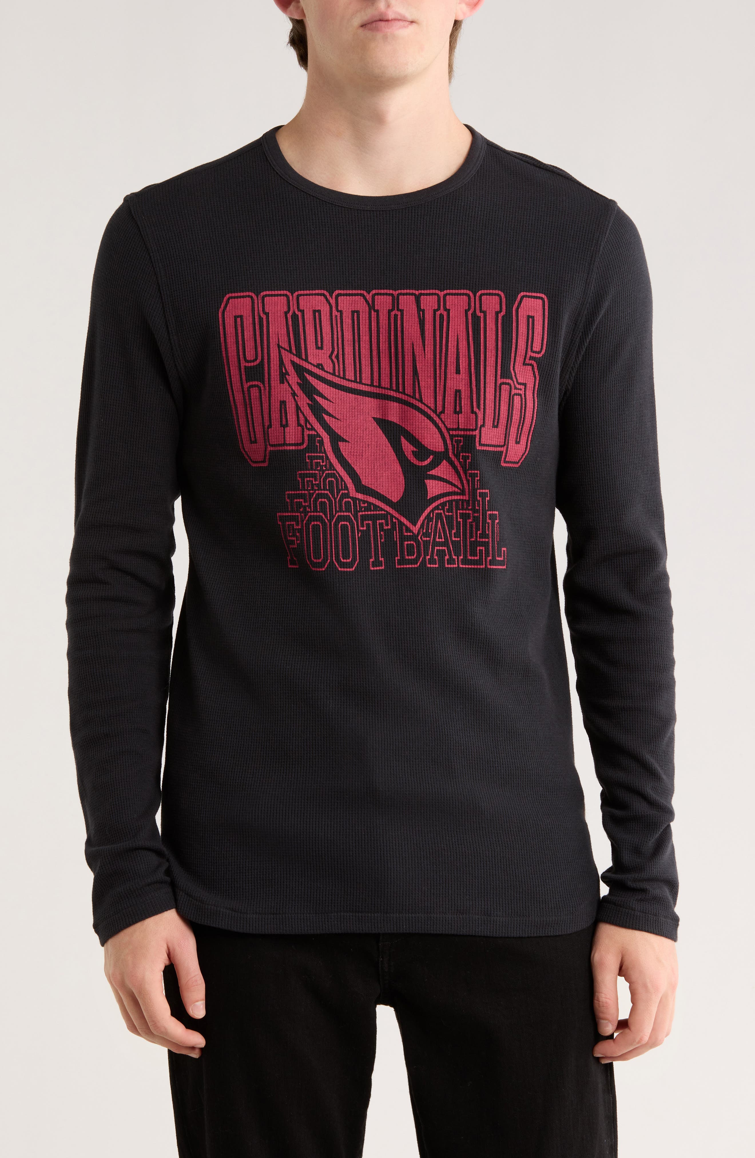 Junk Food Cardinals Long Sleeve Thermal Graphic T-Shirt