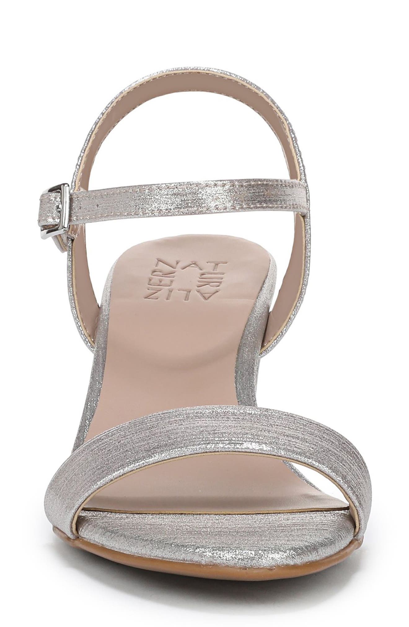 Naturalizer Bristol Sandal, Alternate, color, Soft Silver Faux Leather
