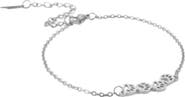 DLORIA Pawsy Daisy Paw Print Link Chain Bracelet