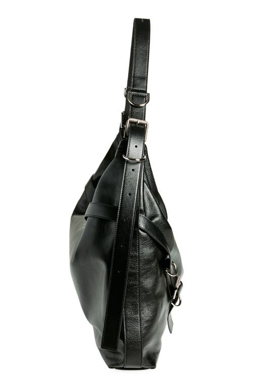 Givenchy Large Voyou Leather Shoulder Bag In Black