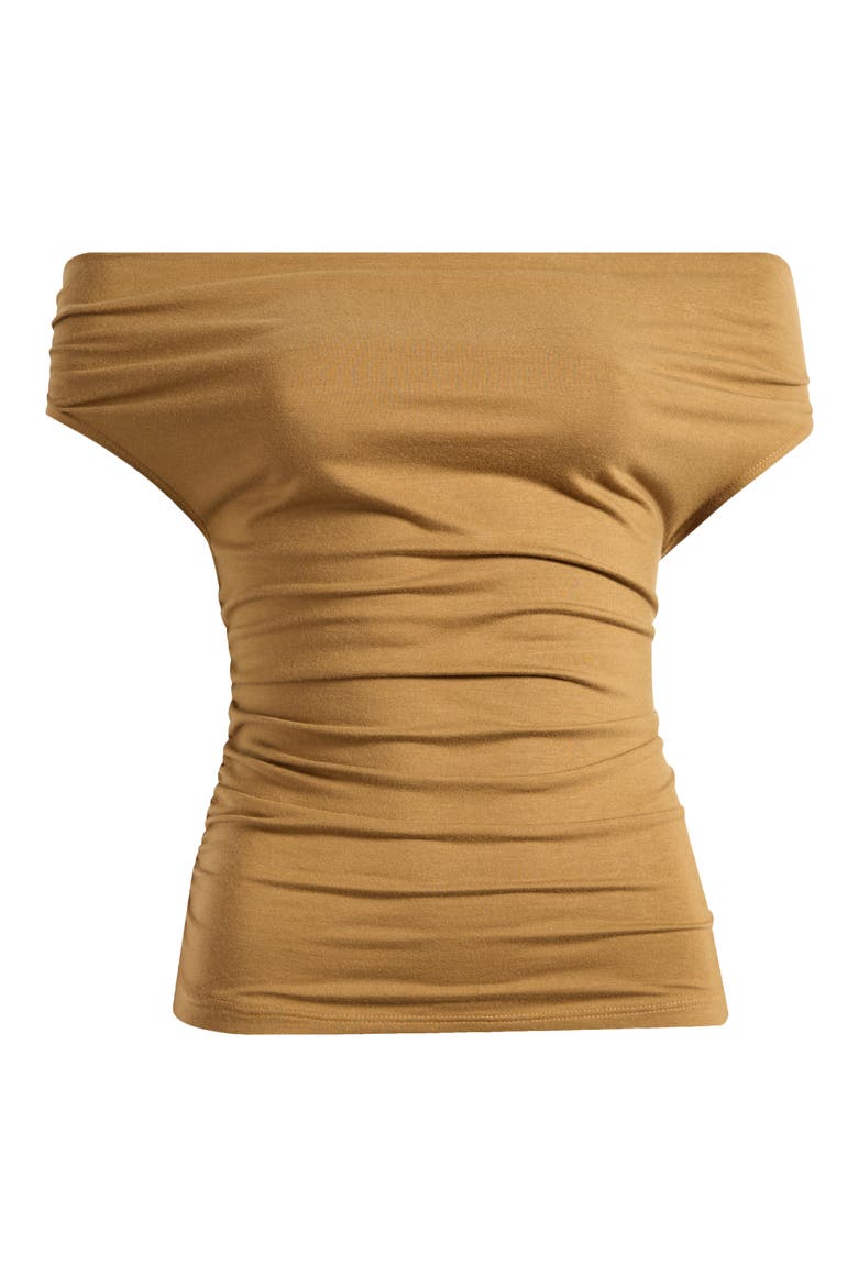 Darcy Off the Shoulder Knit Top, Alternate, color, BRONZE
