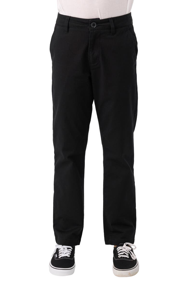 Kids' Transporter Standard Fit Stretch Cotton Chinos, Main, color, BLACK