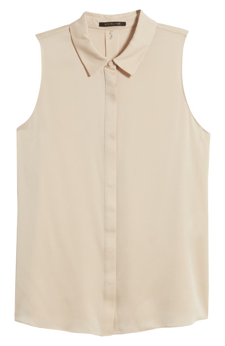 KOBI HALPERIN Celine Sleeveless Stretch Silk Shirt, Alternate, color,