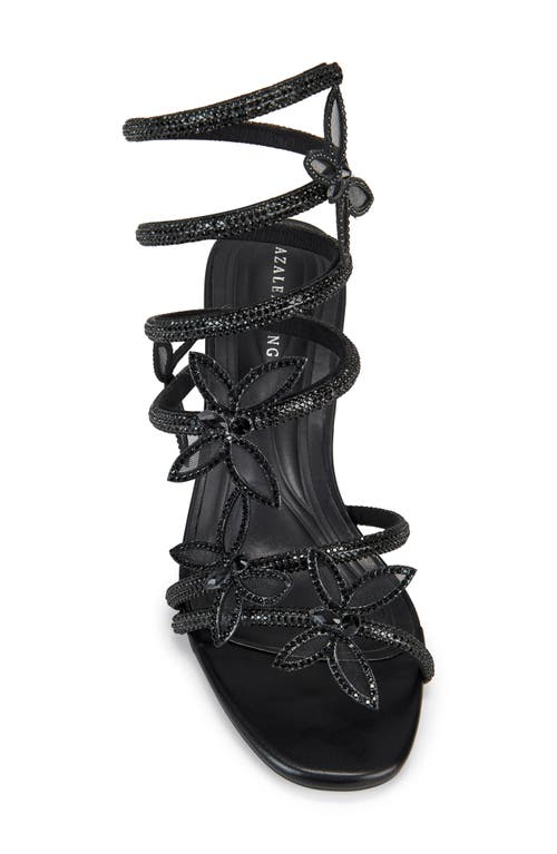 Azalea Wang Quinton Ankle Wrap Sandal In Black