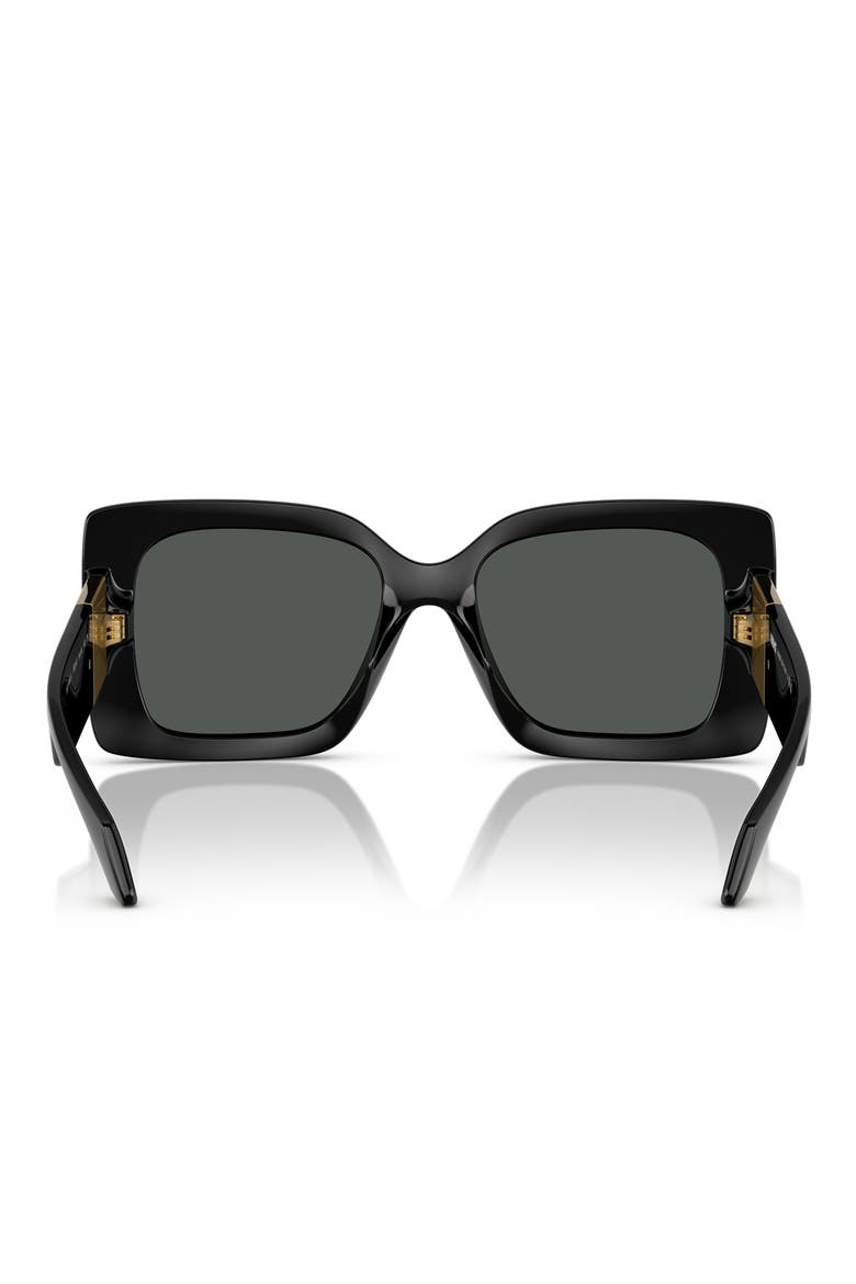 54mm Irregular Sunglasses, Alternate, color, BLACK