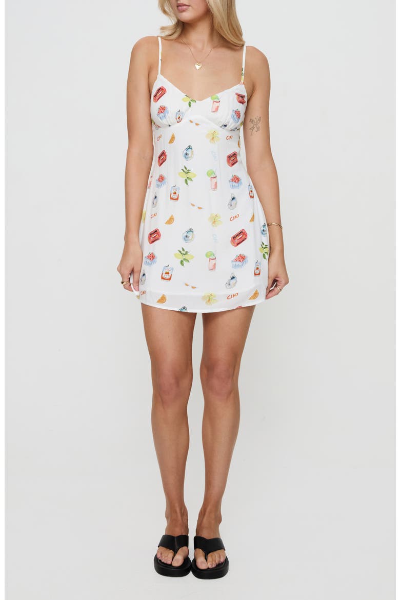 Jaye Minidress, Alternate, color, WHITE