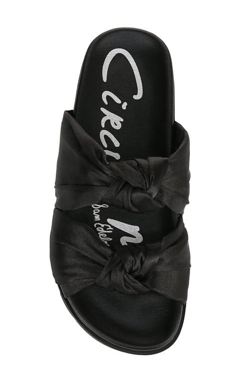 Circus Ny By Sam Edelman Estelle Double Knotted Footbed Sandals In Black