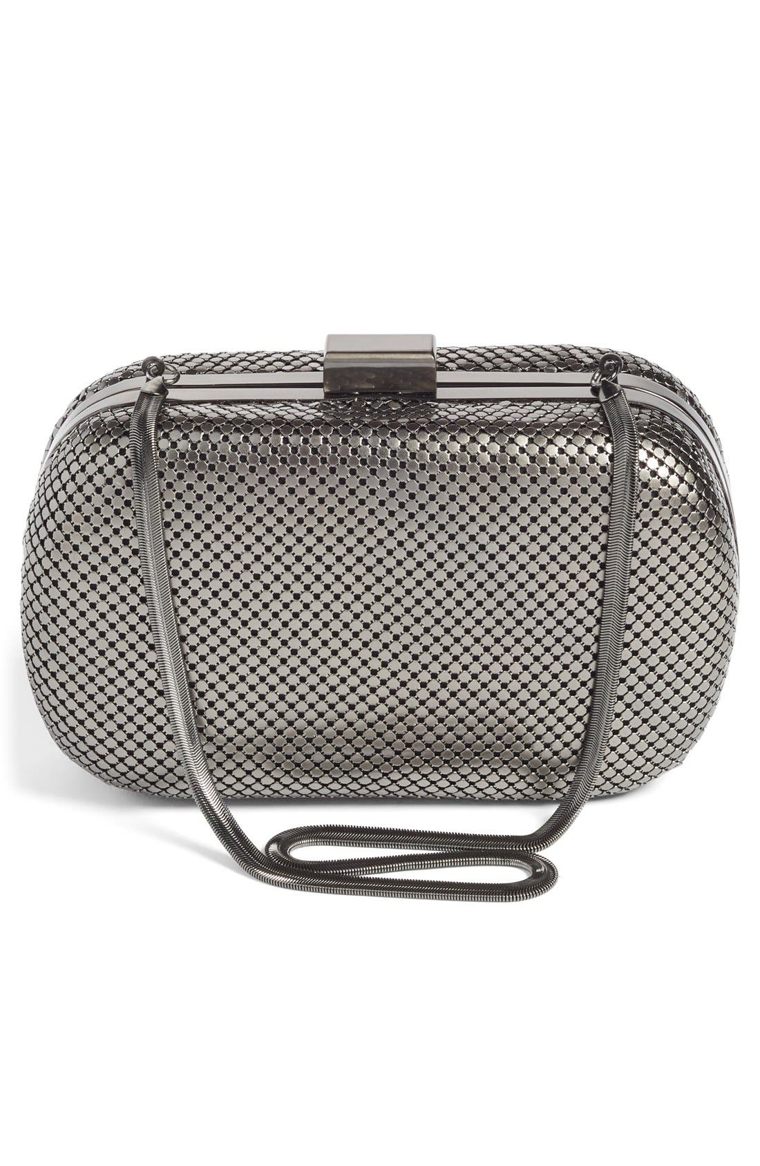 Whiting & Davis Mesh Oval Minaudière, Alternate, color, 