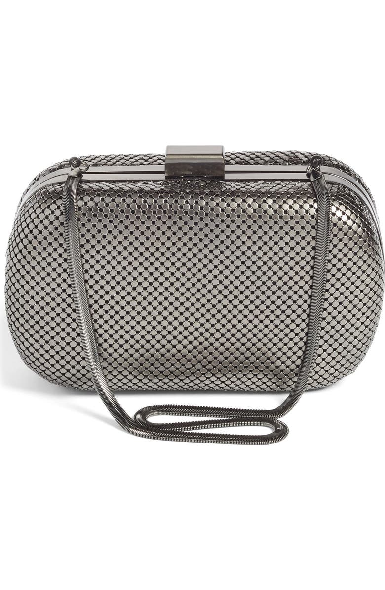 Whiting & Davis Mesh Oval Minaudière, Alternate, color,