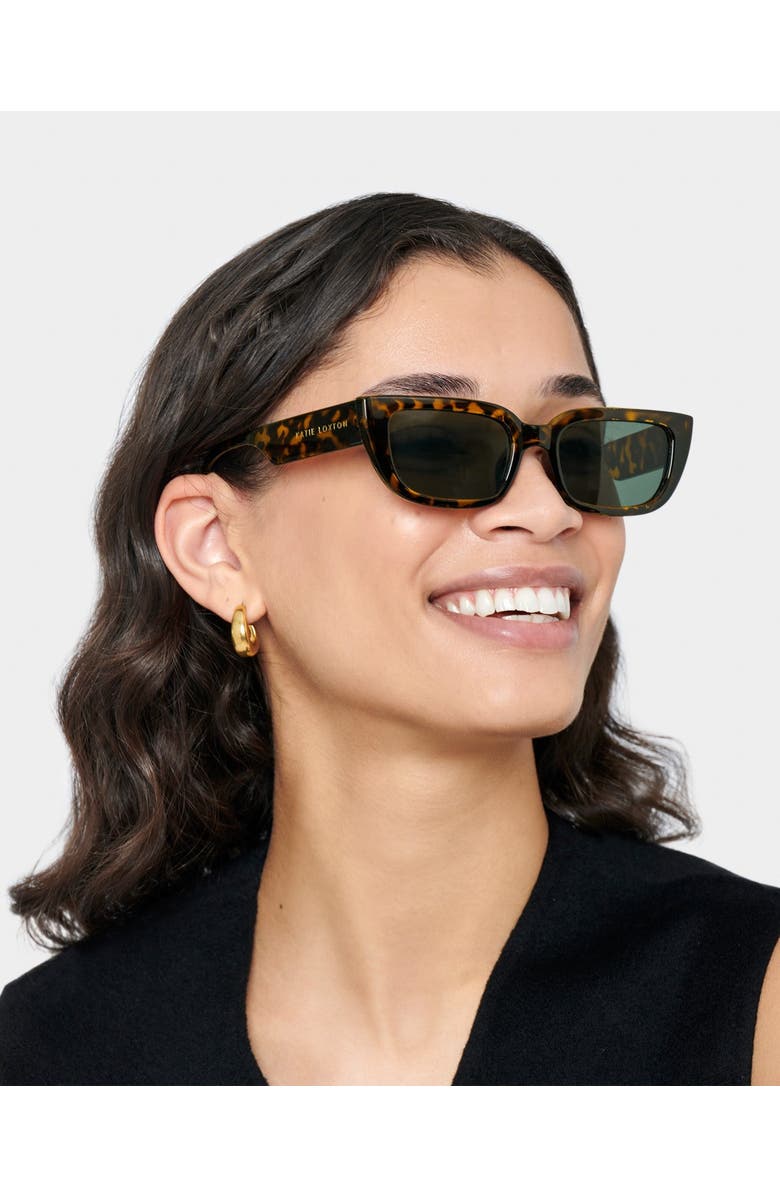 Katie Loxton Fiji Sunglasses in Brown Tortoiseshell, Alternate, color, Brown Tortoishell