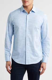 James OoohCotton® Space Dye Button-Up Shirt