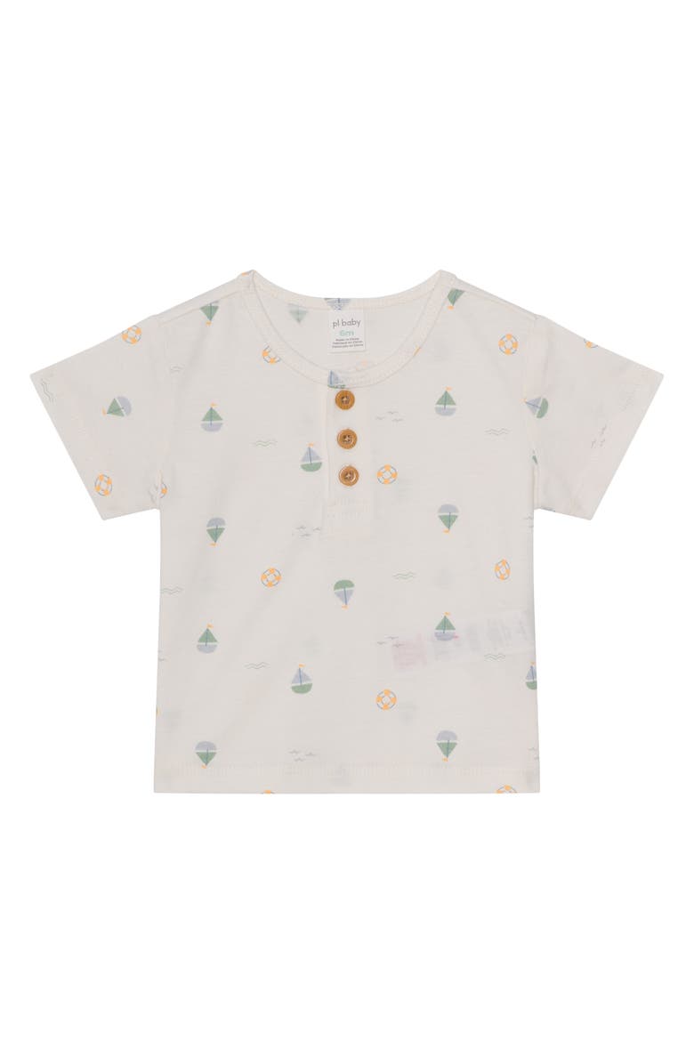 PL Baby by Petit Lem 3-Piece Sailboat Short Set, Alternate, color, Boats